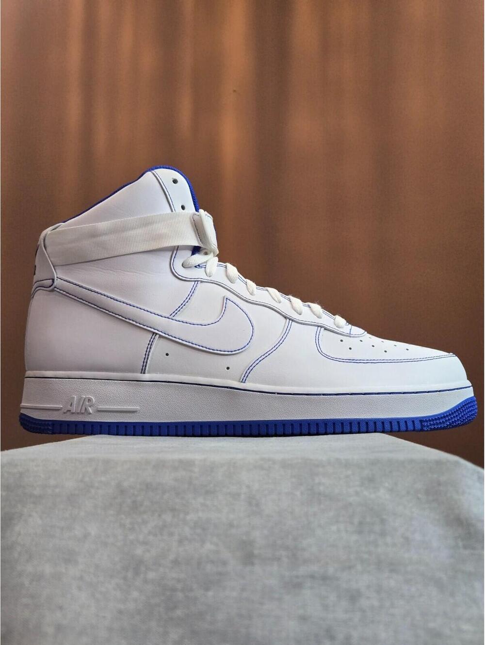 Nike Air Force 1 High "Royal Blue" White Royal Blue CV1753-101 Men's 14 **RARE**